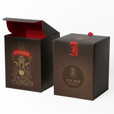 Μαύρο Tuck End Baby Box Gift Set Συσκευαστικά κιβώτια από υλικό από χαρτόνι ελεφαντοστού