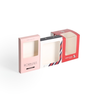 Χάρτινο κουτί δώρου με PVC Windows Tuck End Box Πλήρες χρώμα εκτύπωση μικρό κουτί δώρο